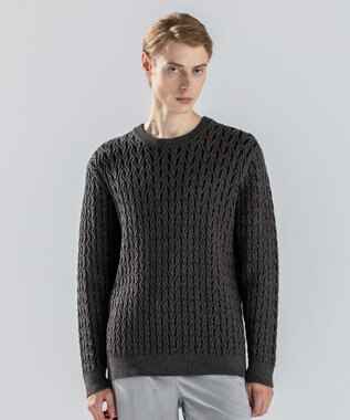 【新柄】モロッカンクリスタル　クルーネックニット