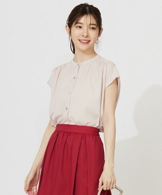 【接触冷感・UVカット・洗える】ハイストレッチスムース2WAY ブラウス