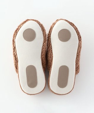 UCHINO ごくふわスリッパ　「ユニティ」　Sサイズ(足のサイズ21-23cm) キャメル