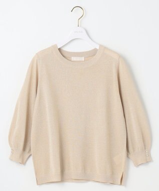 ANY SIS 【洗える】ラメ プルオーバー シャンパン