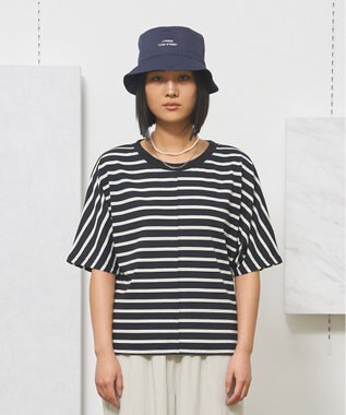 J.PRESS YORK STREET 【WOMEN】ボーダードルマン Tシャツ