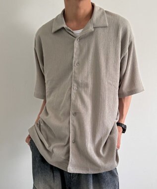 WEGO アンサンブルサッカーシャツ(SS) グレー