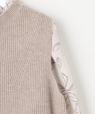 Feroux 【セットアイテム】ニットベストセット ワンピース ベージュ系2