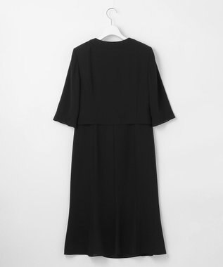 自由区 FORMAL 【人気NO.1 / 洗える】ボレロ風ワンピース ブラック系