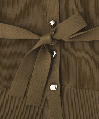 AMERICAN HOLIC 金ボタンニットジレ Khaki