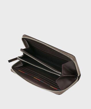 Paul Smith ブライトストライププラー 長財布 ライトブラウン