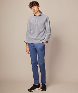 JOSEPH ABBOUD 【キングサイズ・オーガニックコットン使用】ダディ ポロシャツ ブルー系