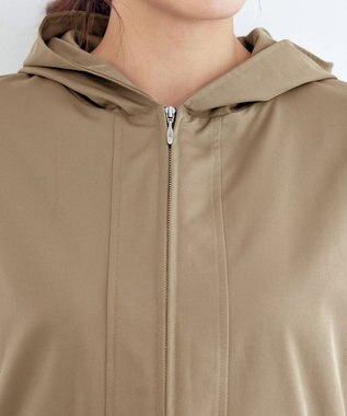 Tiaclasse 【洗える】ミドル丈マウンテンコート ベージュ