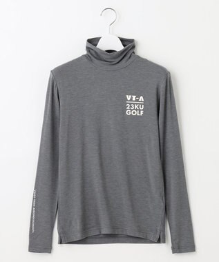 23区GOLF 定番あたたかインナー【WOMEN】エニワイズ無地 カットソー ライトグレー系