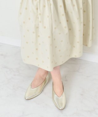 Bridget Birkin 【Bridget Birkin】Vカットレインパンプス ゴールド