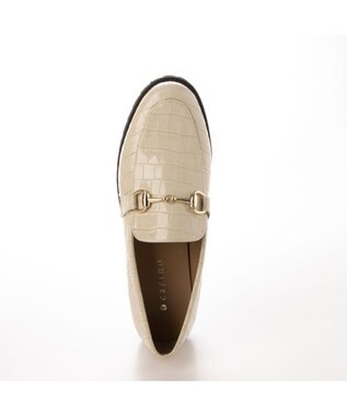 MODE ET JACOMO <carino>【レイン対応】タンクソールビットローファー アイボリーカタオシ