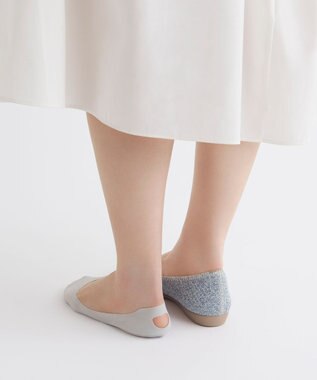 steppi 【抗菌防臭】パンプス用 フットカバー 丸穴タイプ ライトグレー系