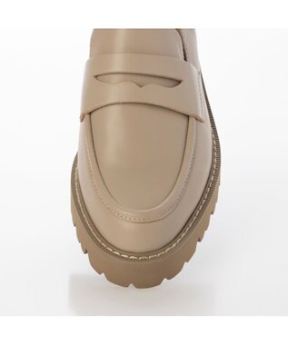 MODE ET JACOMO <MODE ET JACOMO>厚底コインローファー ベージュ