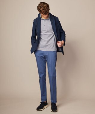 JOSEPH ABBOUD 【オーガニックコットン使用】ダディ ポロシャツ ブルー系