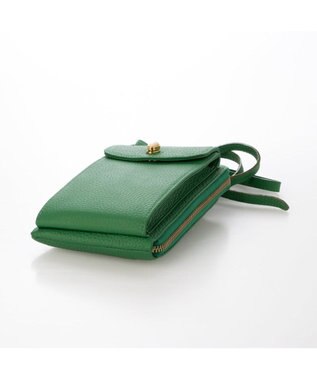 UNBILLION ペルケ perche / ジェムストーンモバイルウォレットショルダー グリーン