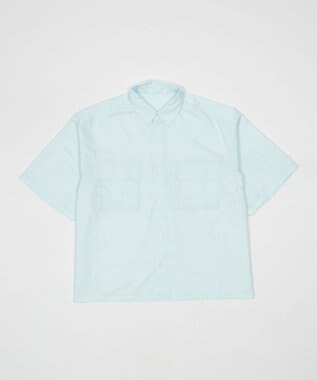 WEGO ダブルポケットボクシーシャツ（SS） サックス