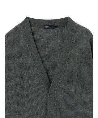 CRAFT STANDARD BOUTIQUE ワッフルカーディガン Gray