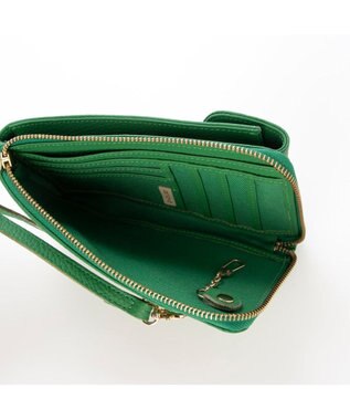 UNBILLION ペルケ perche / ジェムストーンモバイルウォレットショルダー グリーン