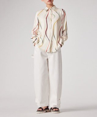 Paul Smith Summer Swirl 長袖シャツ オフホワイト