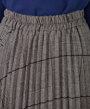 Tiaclasse 【安田美沙子さん着用】チェックプリーツスカート ベージュ