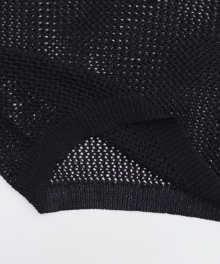 WEGO 2WAYオフショルメッシュニット ブラック