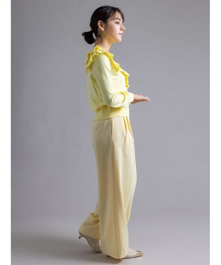 Te chichi 【Atelier Bonheur】イレギュラーフリルニットプルオーバー《2025winter catalog item》 イエロー