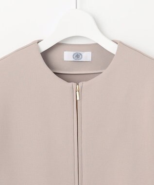 J.PRESS LADIES ダンボールジャージー ブルゾン ブラウン系