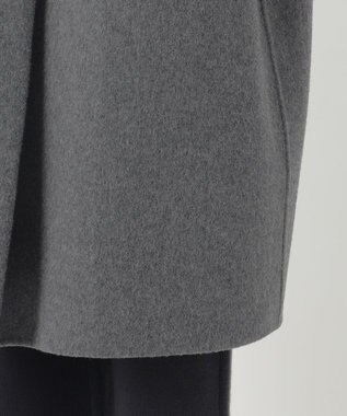 23区 【エステータ】MTRウールカシミヤリバー コート トップグレー系