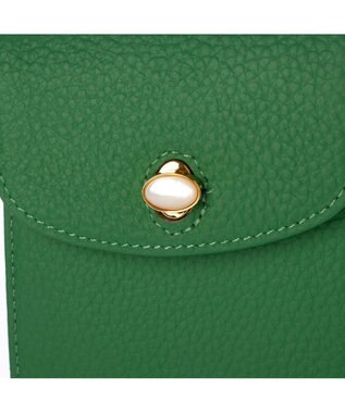 UNBILLION ペルケ perche / ジェムストーンモバイルウォレットショルダー グリーン