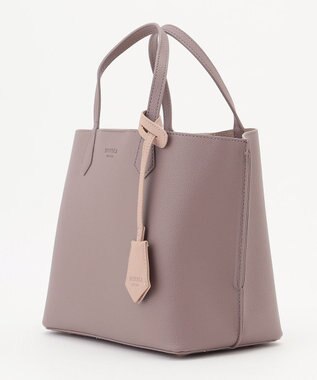 LA BAGAGERIE 【MONICA】バイカラーミディトートバッグ グレー