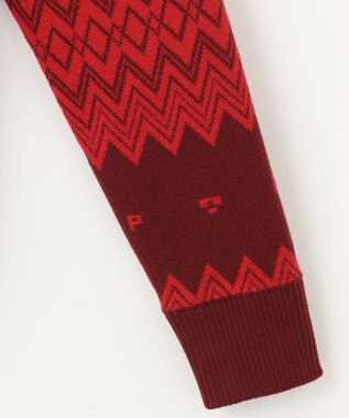 PW CIRCULUS 【手洗い可】【WOMEN】フェアアイルニット レッド系5