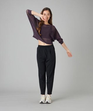 Chacott Chacott BALANCE EasyCare+テーパードパンツ ブラック