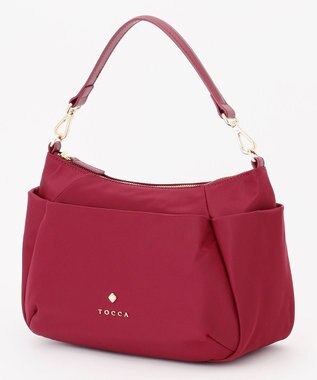 TOCCA 【大人百花掲載】PIECE OF CRESCENT NYLONBAG バッグ ボルドー系