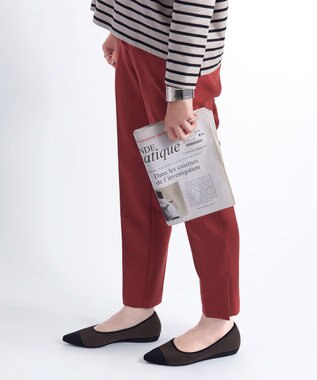 steppi 【洗える】起毛 ポインテッドパンプス ブラウン×ブラック