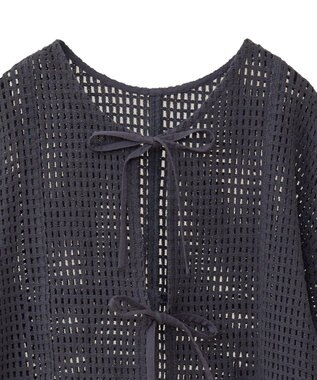 Green Parks Ｉ　前後２ｗａｙ　メッシュショート丈カーディガン Orange