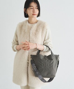 russet 《WEB限定》コーデュラナイロン2WAYミニトートバッグ(CE-1673-WEB) Gray