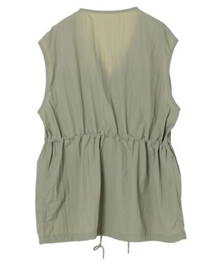 earth music&ecology ドロストコードジレ Khaki