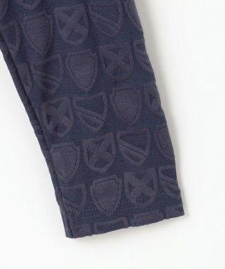 23区GOLF 【WOMEN】ハーフジッププルオーバー 着回しやすく長く愛用できる 総柄ながらもシック ネイビー系