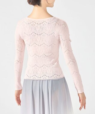 Chacott ノーソーイングクルーネックトップ サーモンピンク