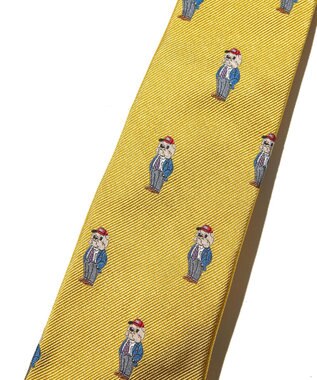 J.PRESS MEN 【AaronChang】モチーフ ネクタイ イエロー系