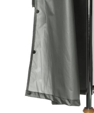 MOONBAT FLAT PURE サイクルコート 無地 自転車 リュック対応 ユニセックス 収納袋付き Mサイズ チャコールグレー