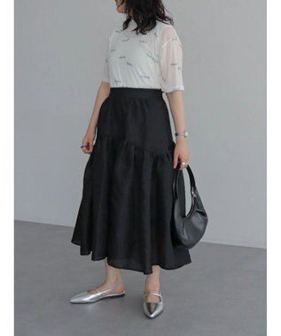 Green Parks ロゴ入りチュールトップス Off White