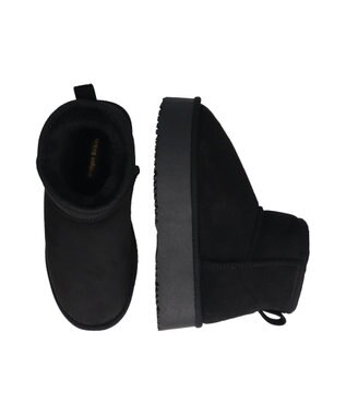 Bridget Birkin 【Bridget Birkin】スエード調ムートンブーツ ブラックスウェード