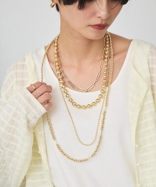 AMERICAN HOLIC 【3SET】マルチスタイルネックレス Gold