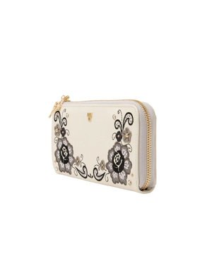 ANNA SUI ララ Lファスナー長財布 アイボリー