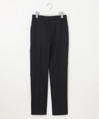 自由区 S 【UVカット・接触冷感・洗える】コットンサテンテーパード パンツ ネイビー