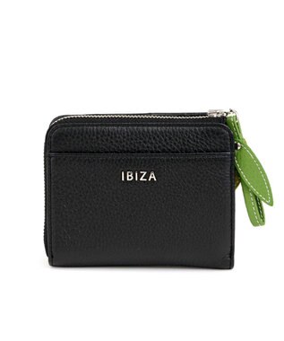 IBIZA アニマーダ　牛革　二つ折り財布（パンダ） 黒