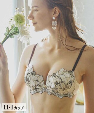 San-ai Resort（三愛水着楽園） 【SALE】【エレガントコレクション2403】単品ブラHIカップ  【northerly】 ホワイト