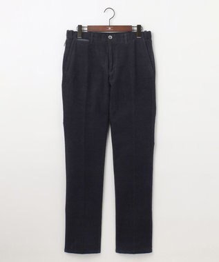 JOSEPH ABBOUD 【ウエストも伸びる！/2WAYストレッチ/暖かい/オーガニック】オーガニックコットン ウオーム パンツ ネイビー系