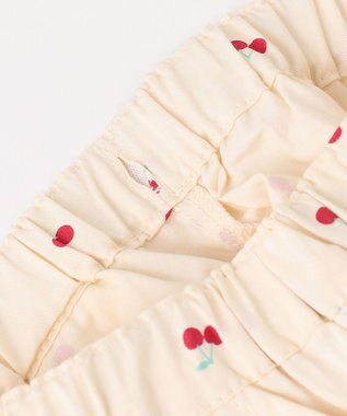 ANY KIDS 【洗濯機可能】スカラップショートパンツ エクリュ（サクランボ×ドット）